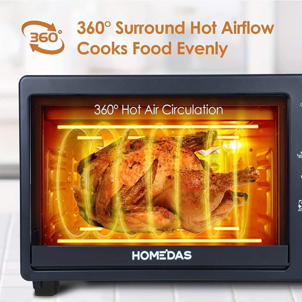 3-in-1 Digital Air Fry, Large Toaster Oven, Kitchen Countertop Convection Oven Cooker