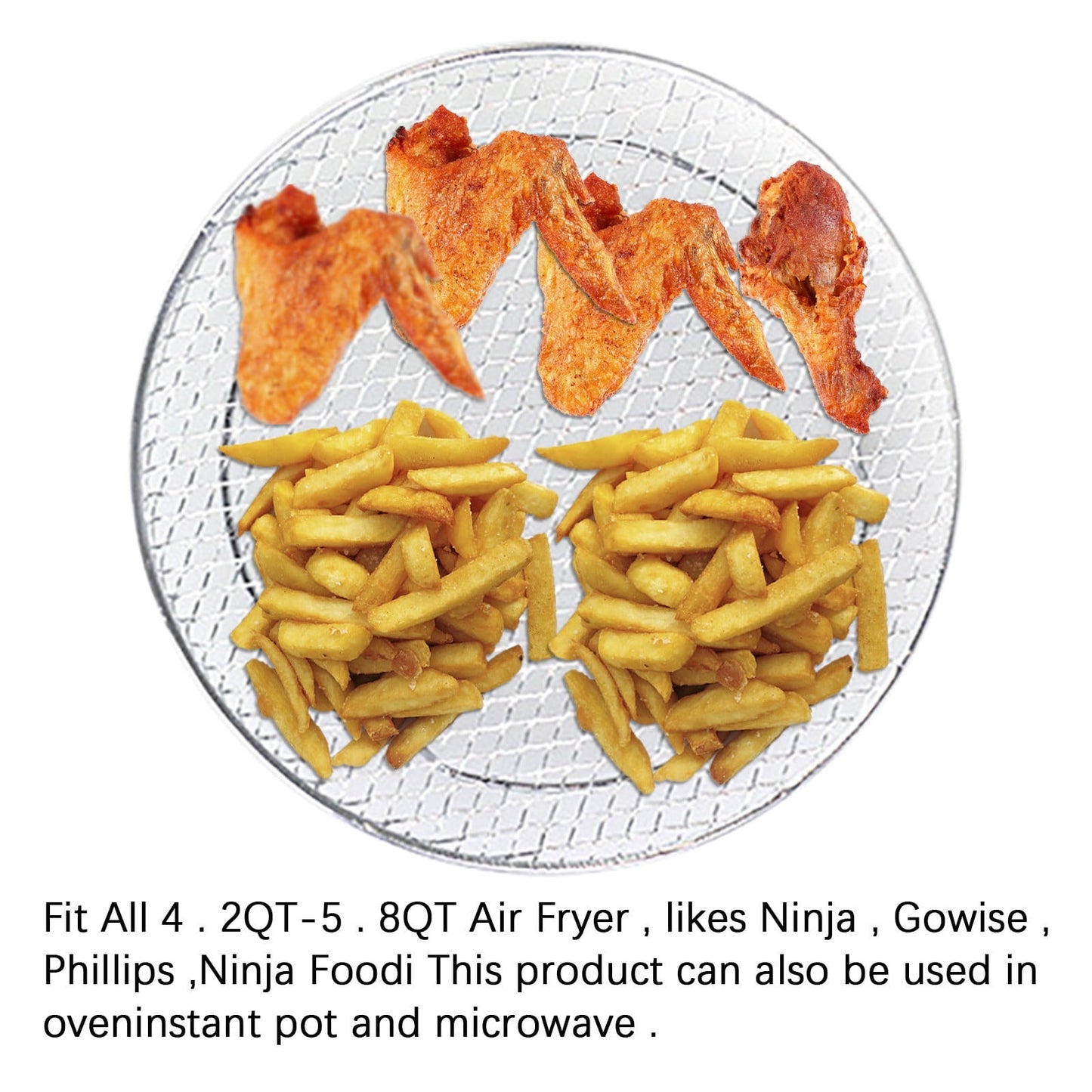Air Fryer Toaster Oven Fryer Basket – Replacement Accessory, Perfect for Frying and Crisping, Durable and Easy to Use, Fits Most Toaster Ovens, Essential for Cooking, Baking, and Roasting