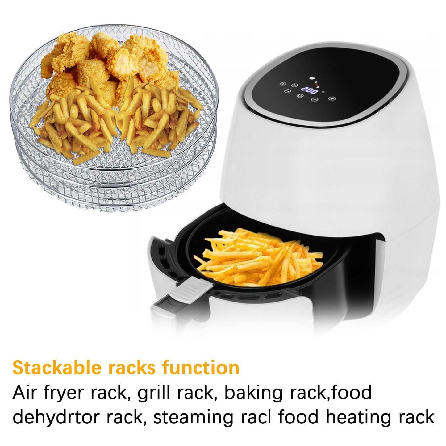 Air Fryer Toaster Oven Fryer Basket – Replacement Accessory, Perfect for Frying and Crisping, Durable and Easy to Use, Fits Most Toaster Ovens, Essential for Cooking, Baking, and Roasting