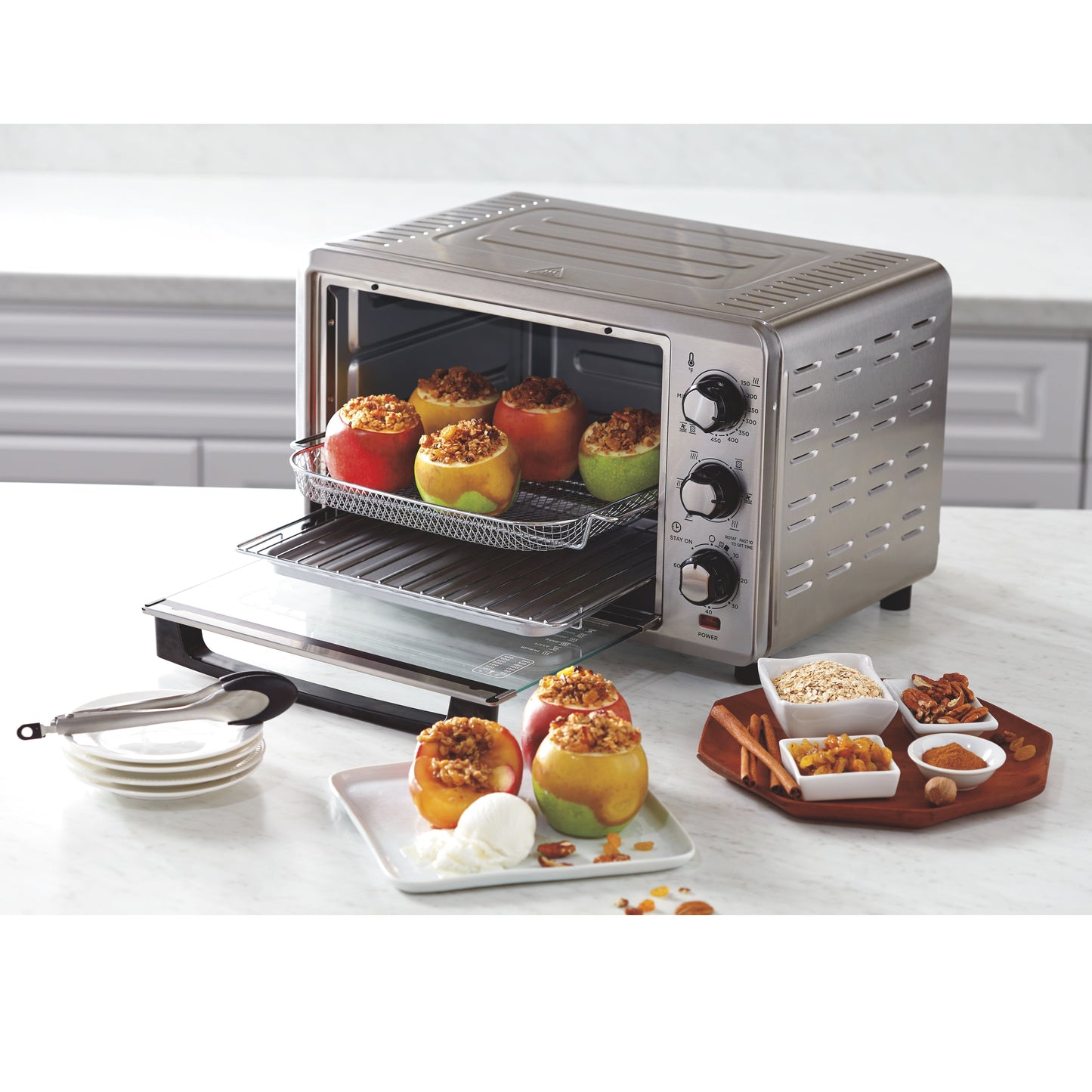 Hamilton Beach Sure-Crisp Air Fryer Toaster Oven, 6 Slice Capacity, Stainless Steel