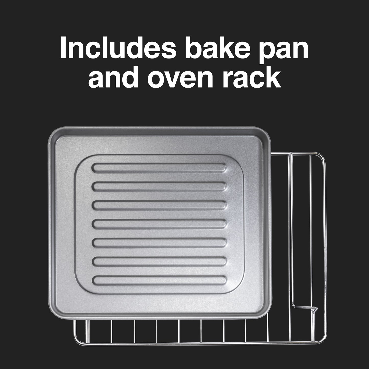 Proctor Silex Modern Toaster Oven, 1100 Watts, Black with Silver Accents, 31122