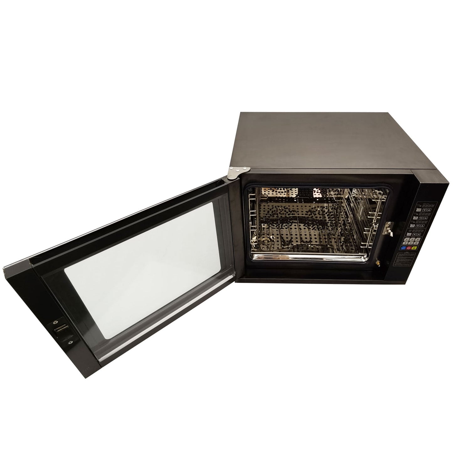 60L Commercial Countertop Convection Spray Oven 4 Racks Hot Air Circulation Electric Oven 220V