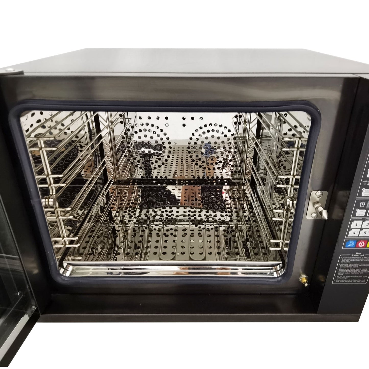 60L Commercial Countertop Convection Spray Oven 4 Racks Hot Air Circulation Electric Oven 220V
