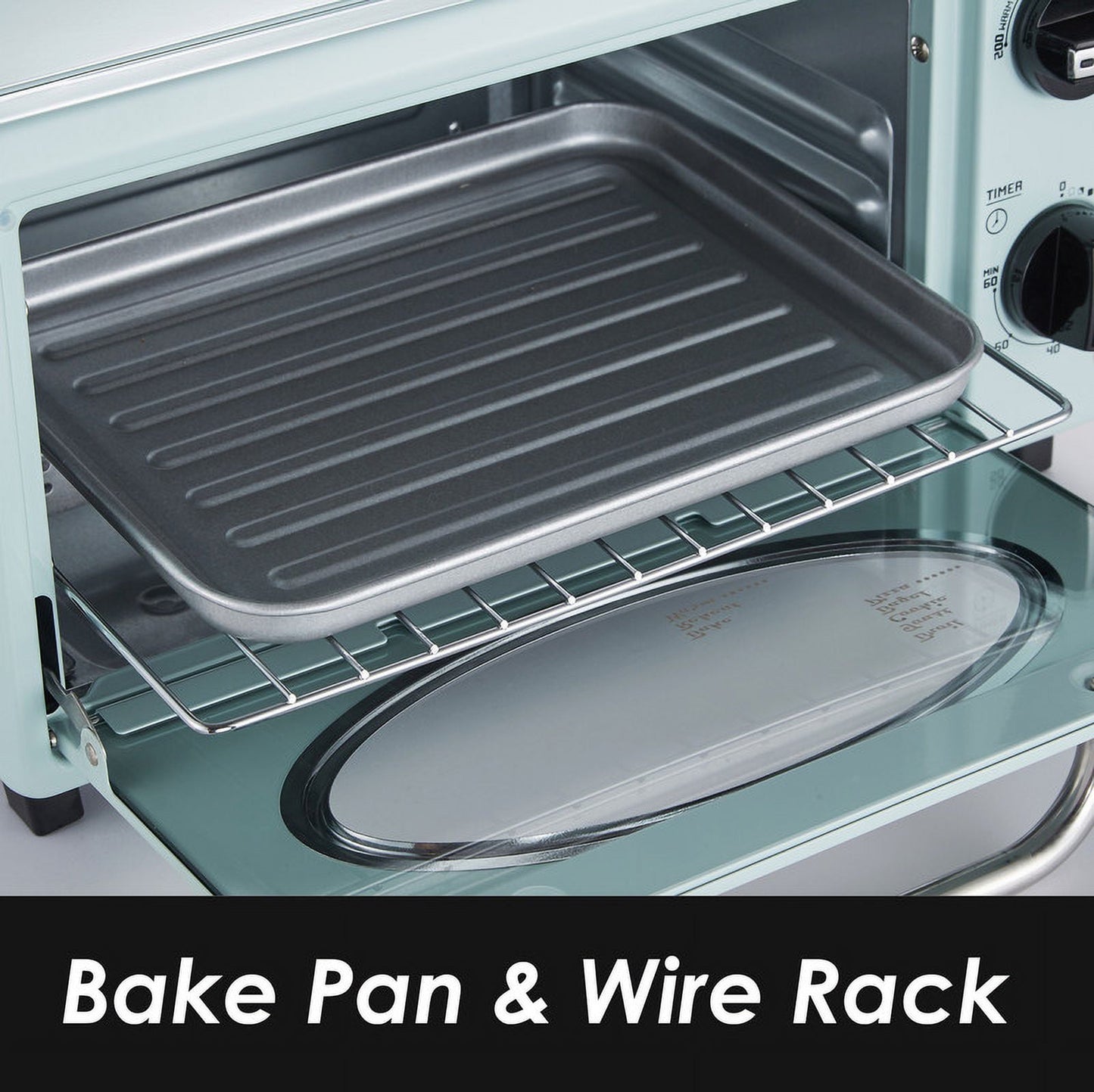 Americana by Elite ETO517 Collection Retro 2-Slice Toaster Oven