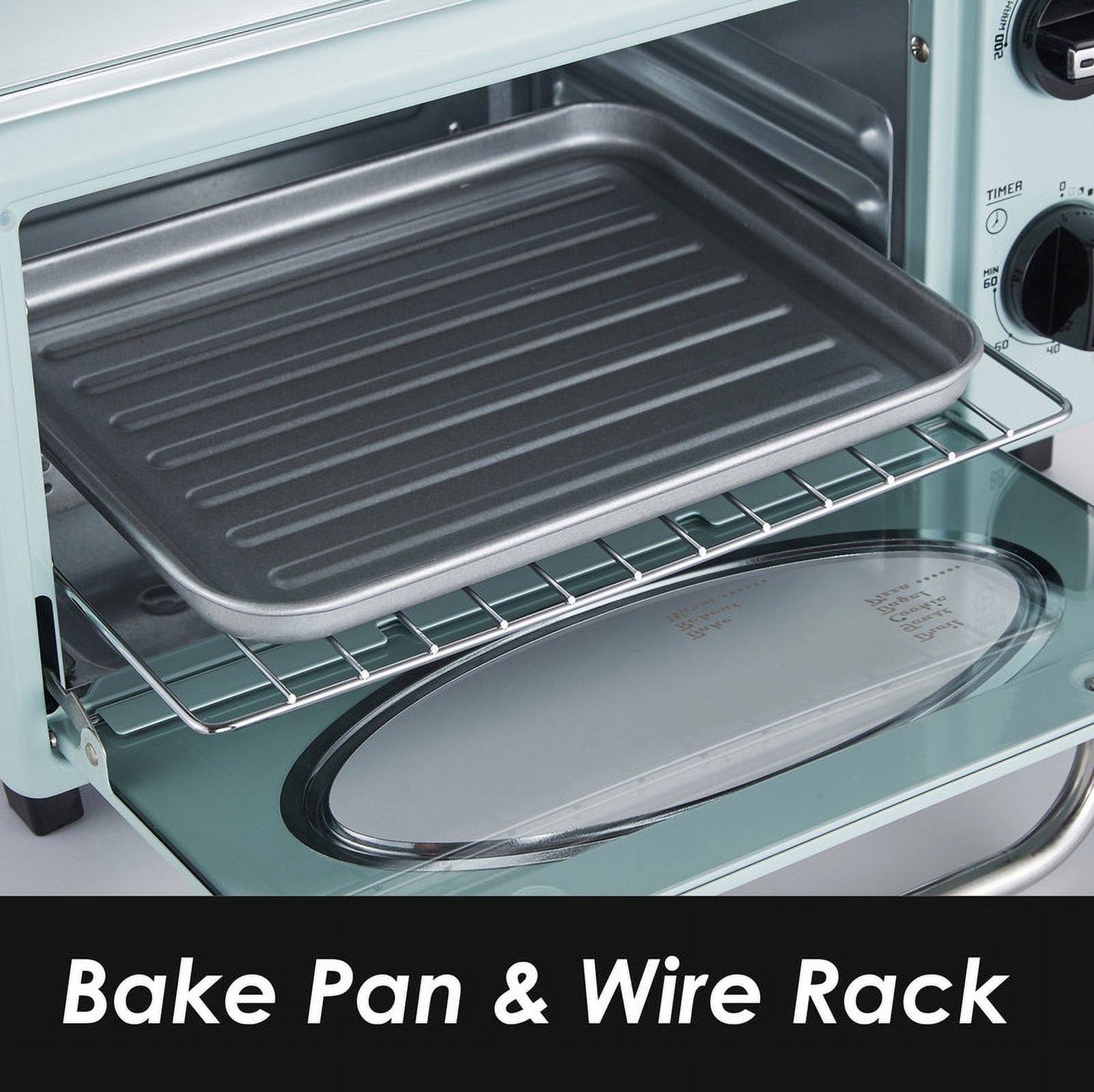 Americana by Elite ETO517 Collection Retro 2-Slice Toaster Oven