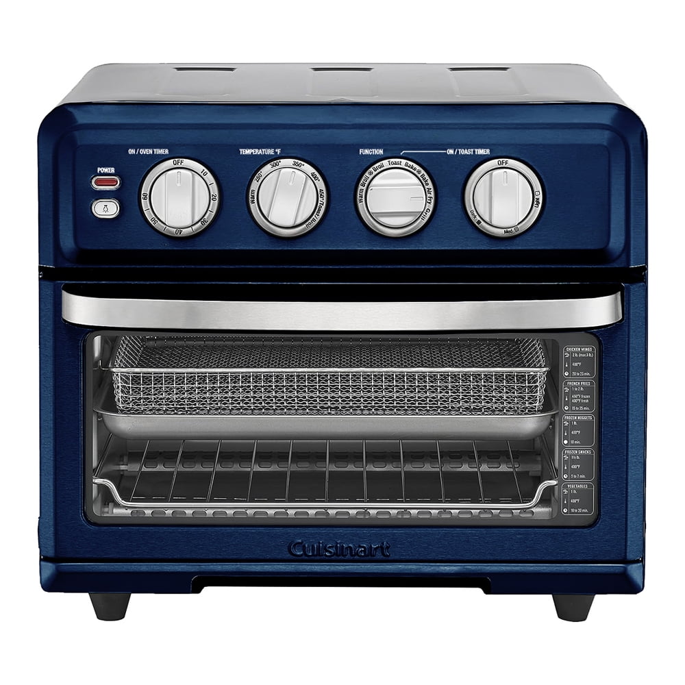 Cuisinart TOA-70NV AirFryer Toaster Oven with Grill, Navy Blue Bundle with 1 YR CPS Enhanced Protection Pack