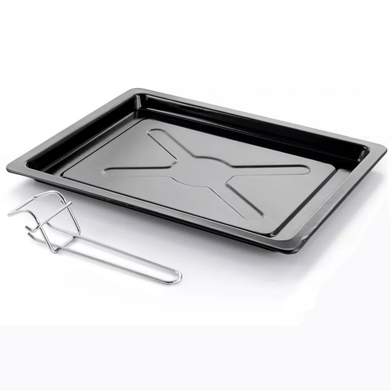 Better Chef Chef Central XL Toaster Oven and Broiler with Dual Solid Element Burners in Black