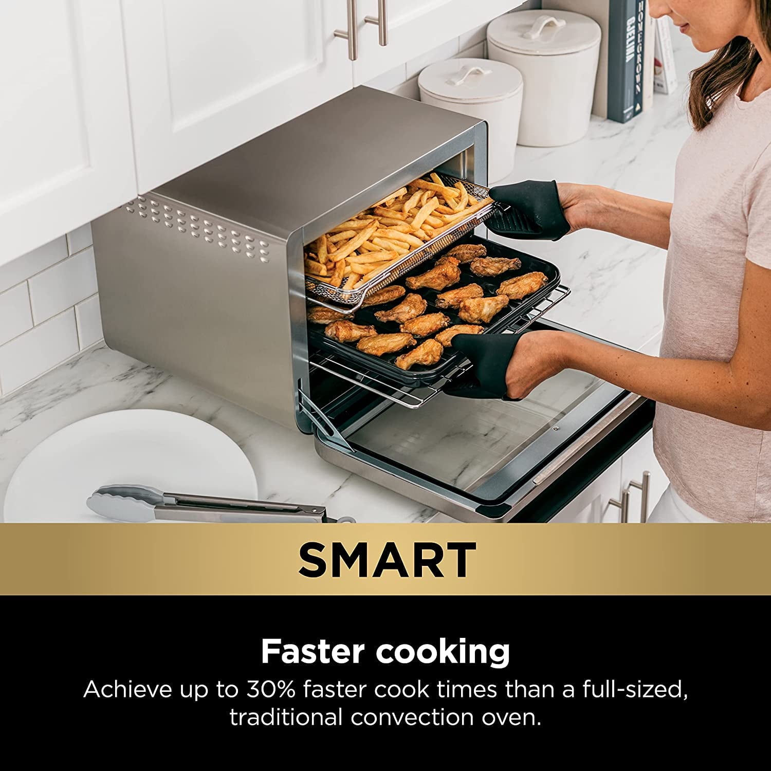 Restored Ninja DT251 Foodi 10-in-1 Smart XL Air Fry Oven (Refurbished)