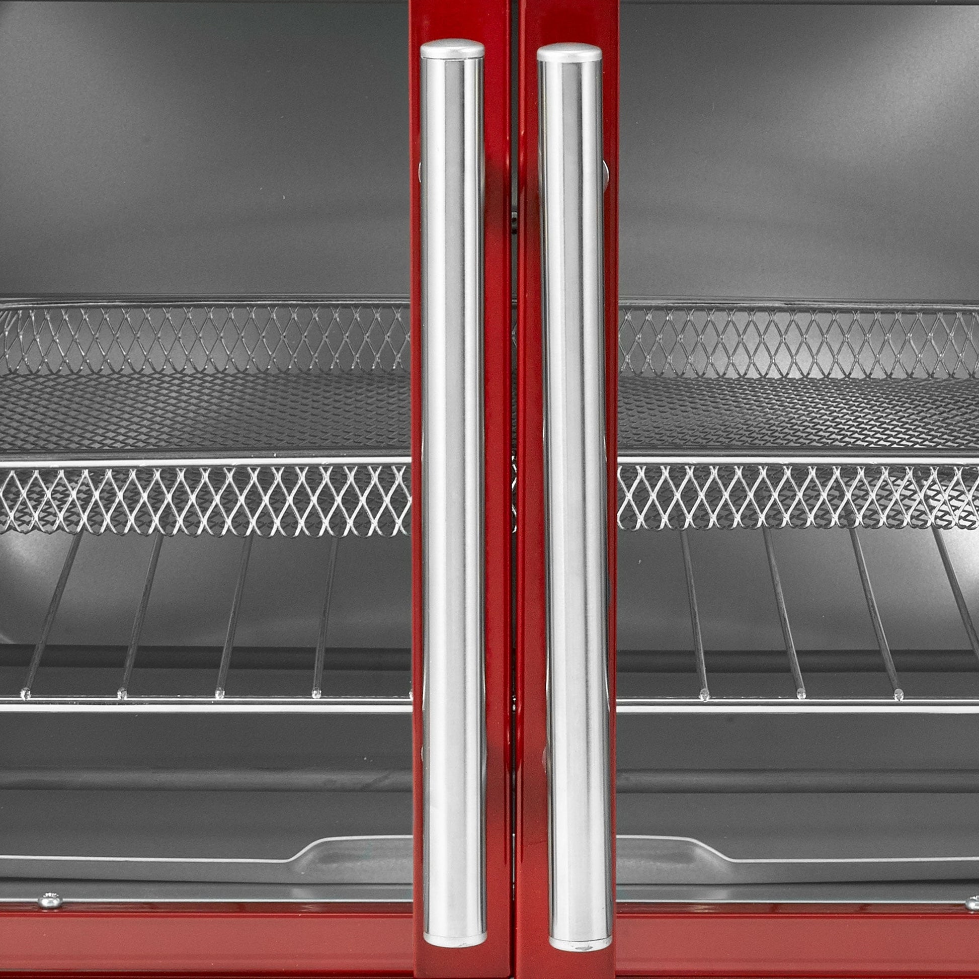 Oster French Door Turbo Convection Toaster Oven w/Extra Large Interior, Red