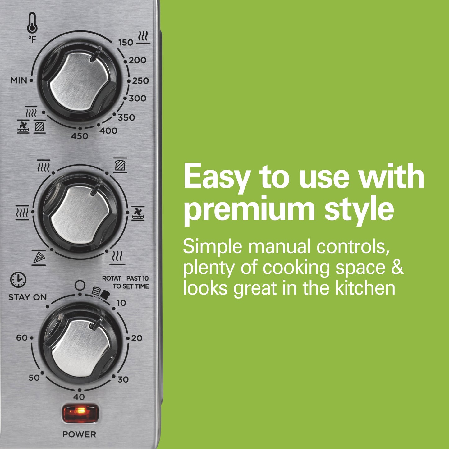 Hamilton Beach Sure-Crisp Air Fryer Toaster Oven, 6 Slice Capacity, Stainless Steel