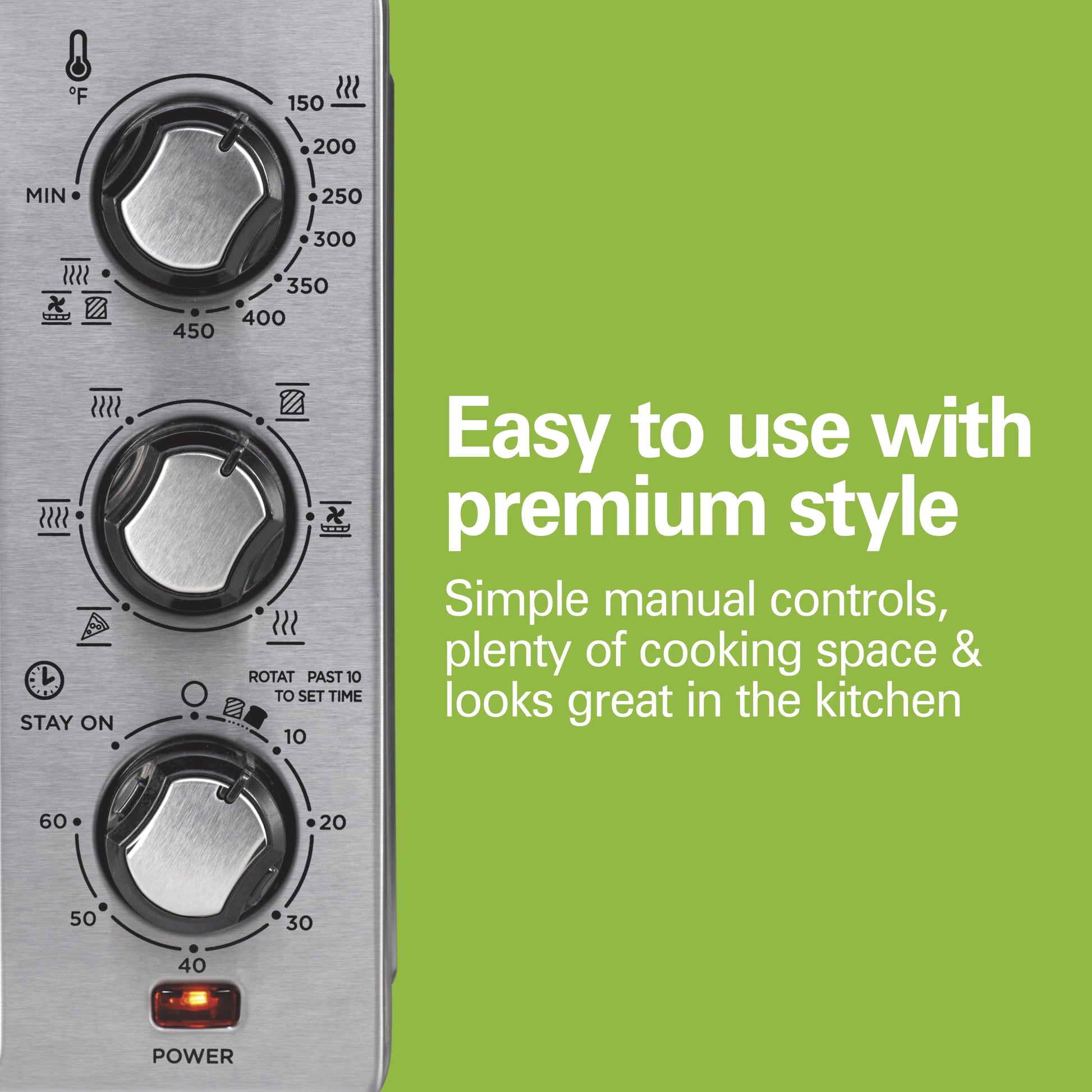 Hamilton Beach Sure-Crisp Air Fryer Toaster Oven, 6 Slice Capacity, Stainless Steel