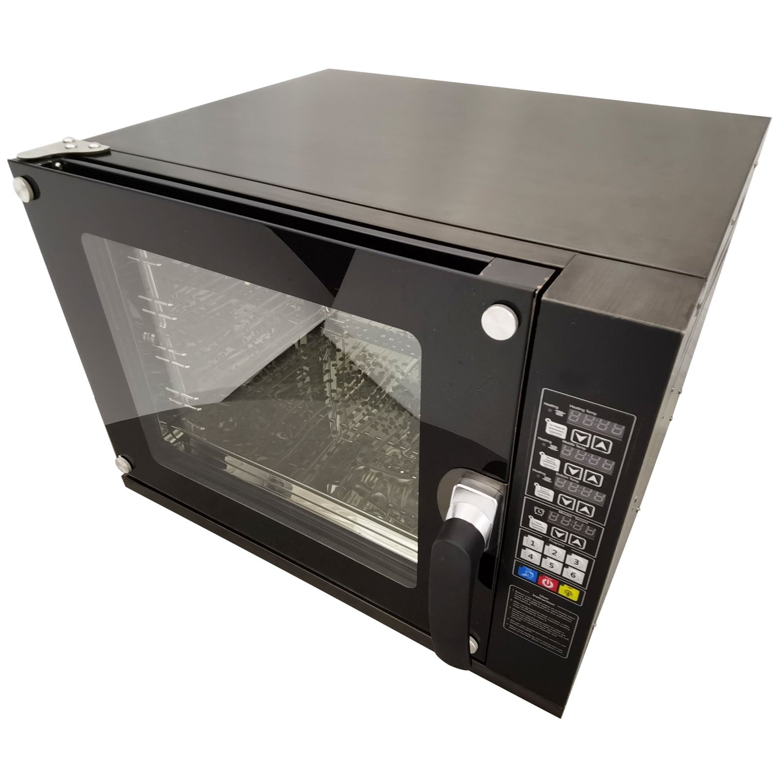 60L Commercial Countertop Convection Spray Oven 4 Racks Hot Air Circulation Electric Oven 220V