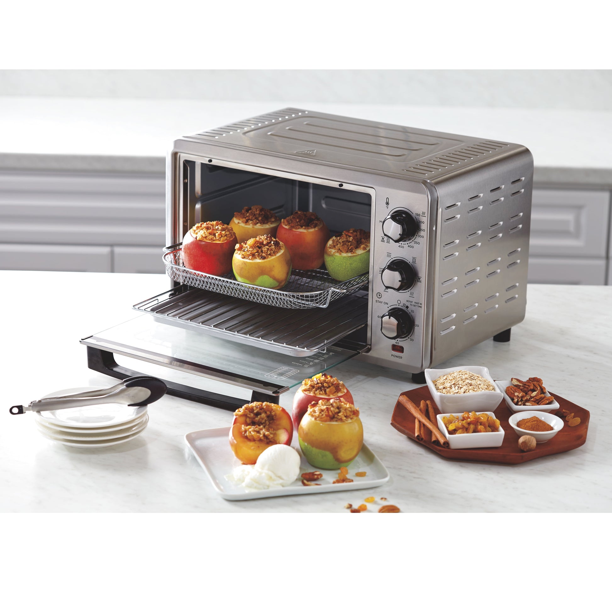 Hamilton Beach Sure-Crisp Air Fryer Toaster Oven, 6 Slice Capacity, Stainless Steel
