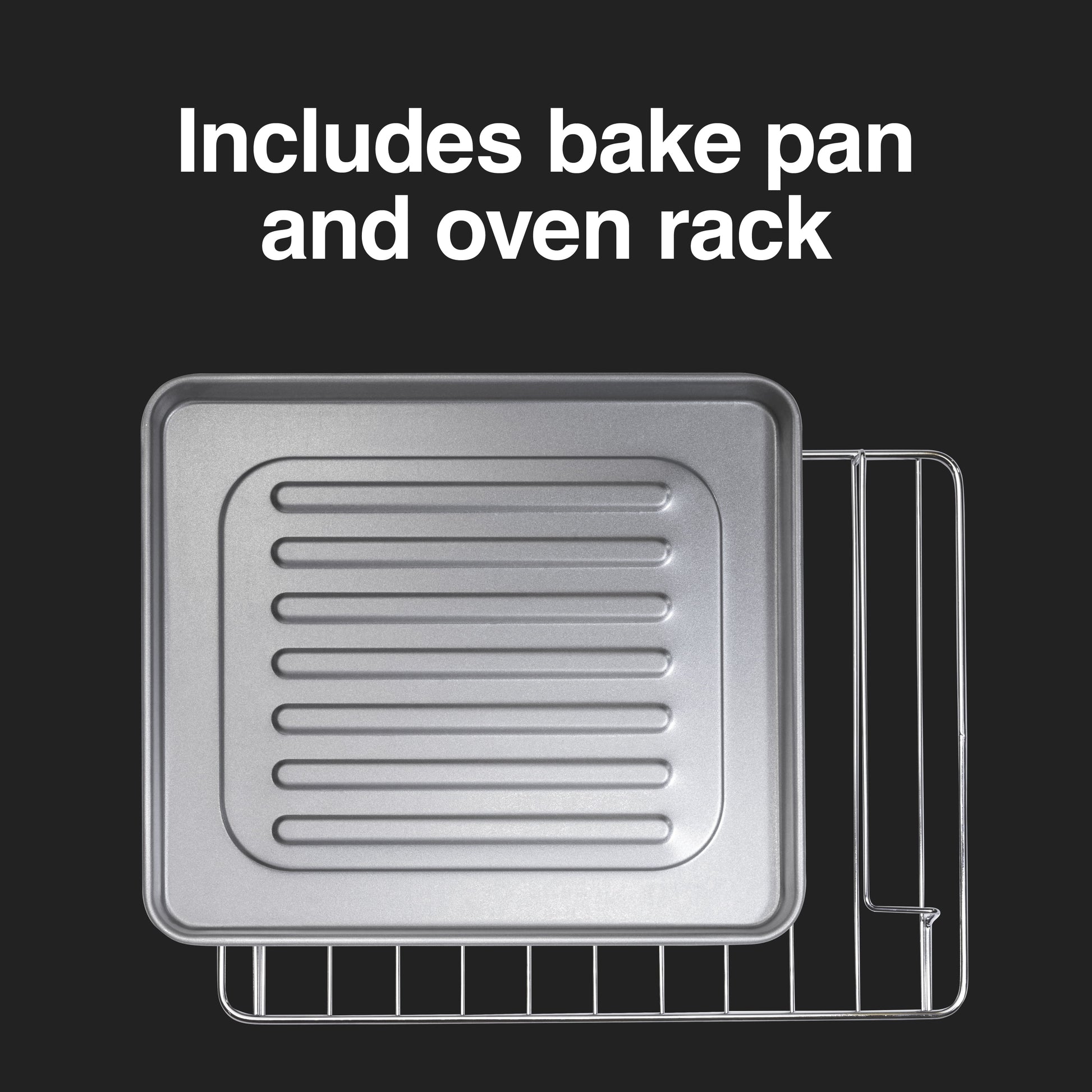Proctor Silex Modern Toaster Oven, 1100 Watts, Black with Silver Accents, 31122