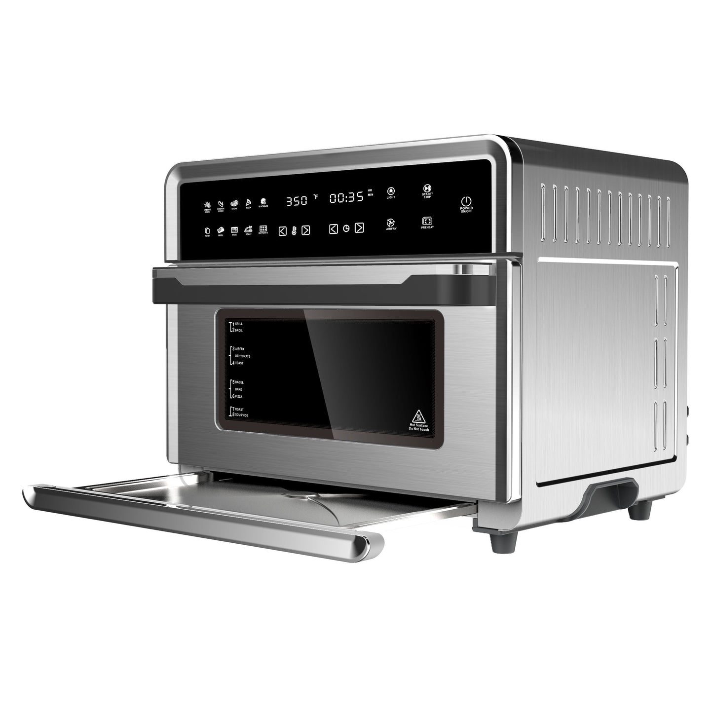 MegaChef 10 in 1 Electronic Multifunction 360 Degree Hot Air Technology Countertop Oven