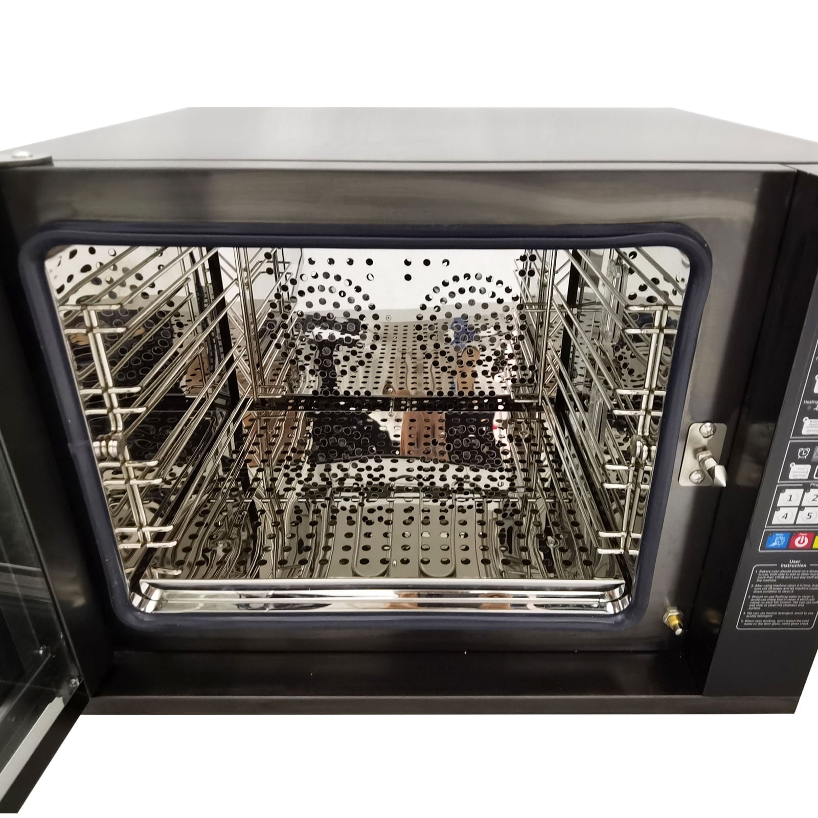 60L Commercial Countertop Convection Spray Oven 4 Racks Hot Air Circulation Electric Oven 220V