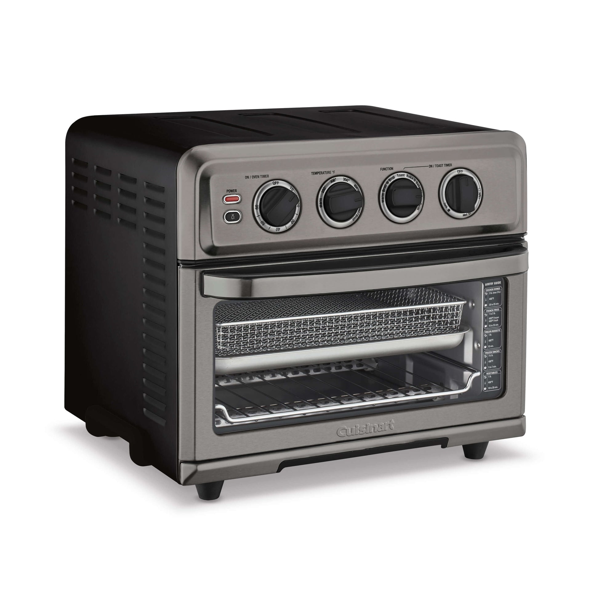 Cuisinart TOA-70BKS AirFryer Toaster Oven with Grill Black Stainless Steel Bundle with 1 YR CPS Enhanced Protection Pack