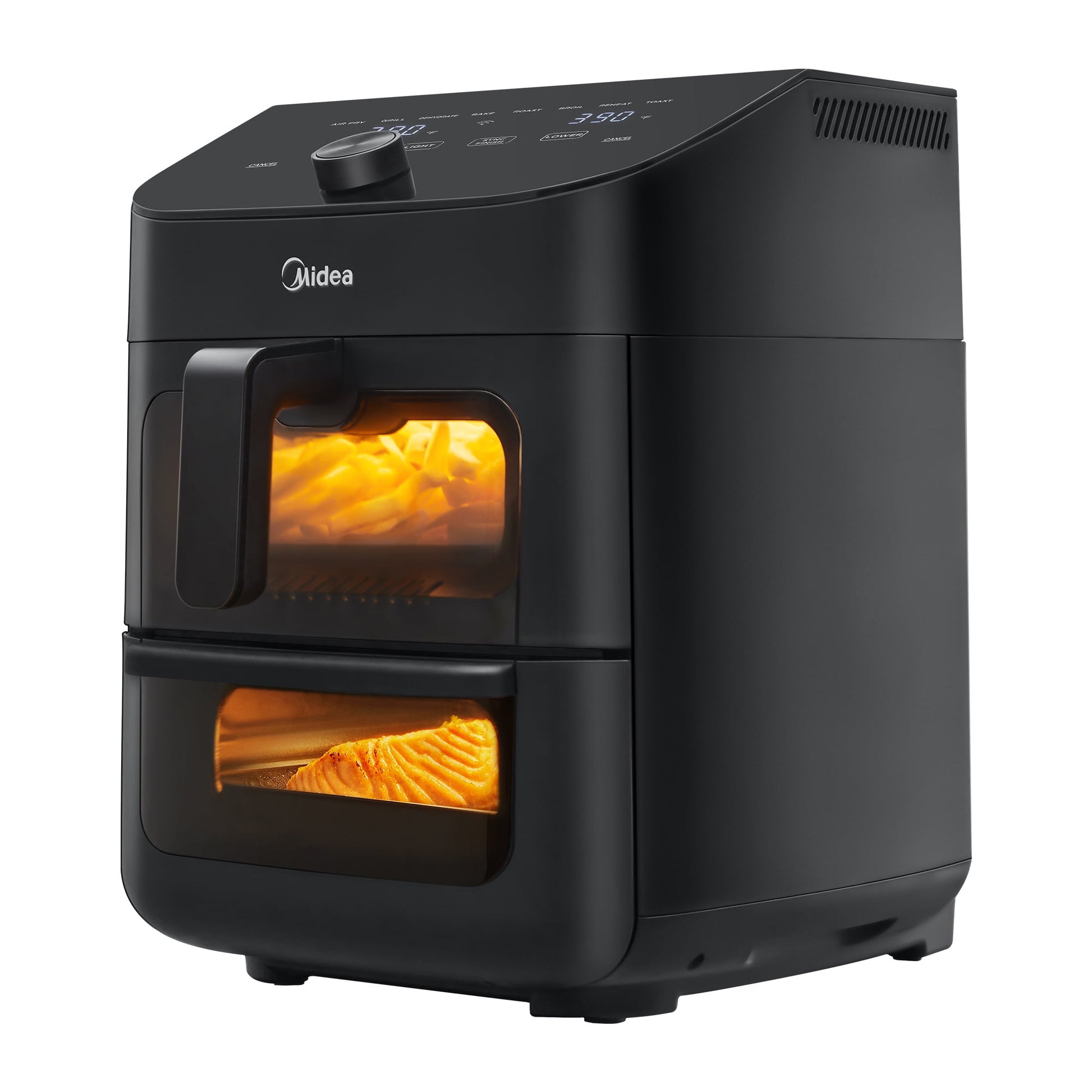 Midea 11 Quart 8-in-1 Two-Zone Air Fryer Oven with Sync Finish Cooking