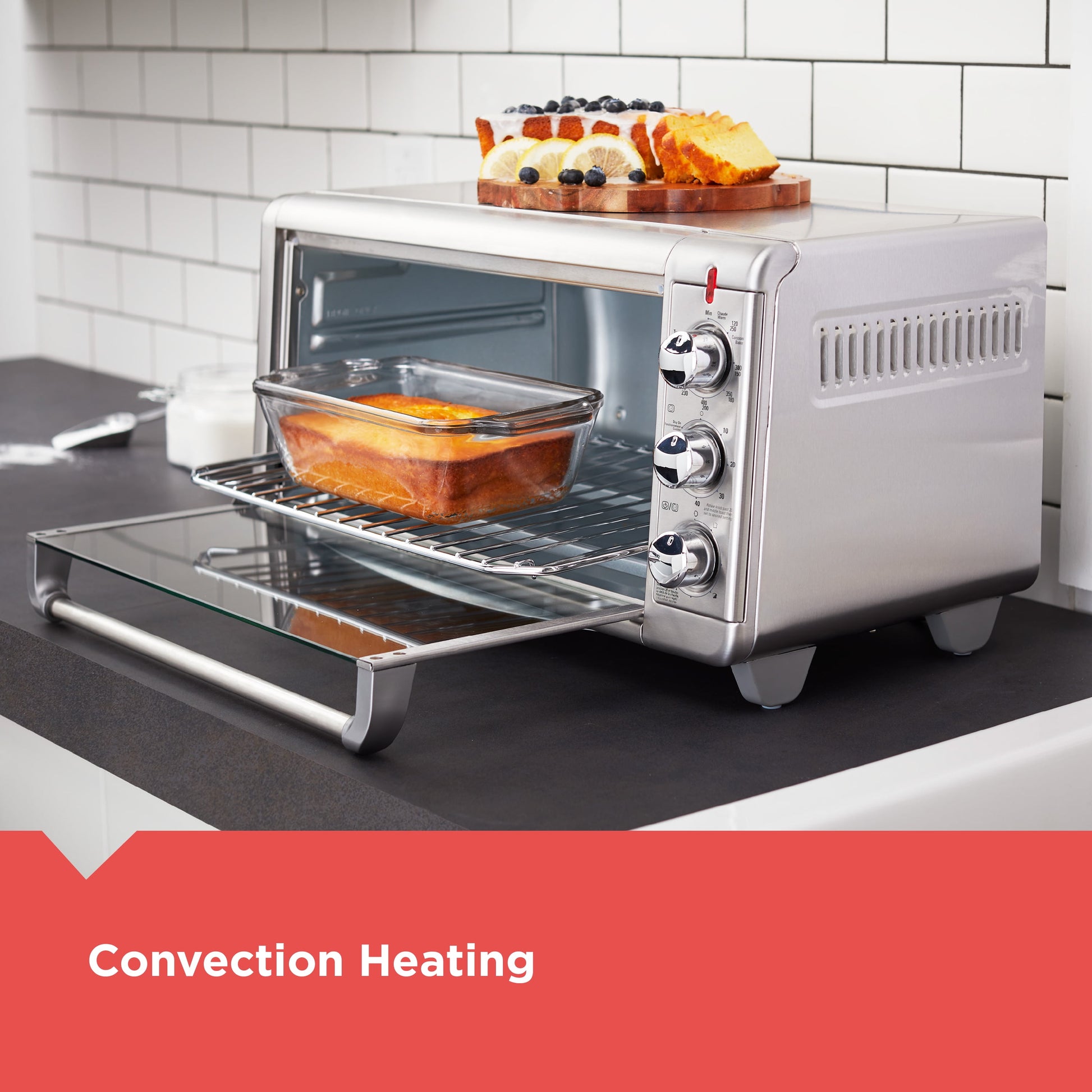BLACK+DECKER Crisp 'N Bake Air Fry Toaster Oven, 8-Slice, 5 Cooking Functions, 60 Minute Timer, Stainless Steel