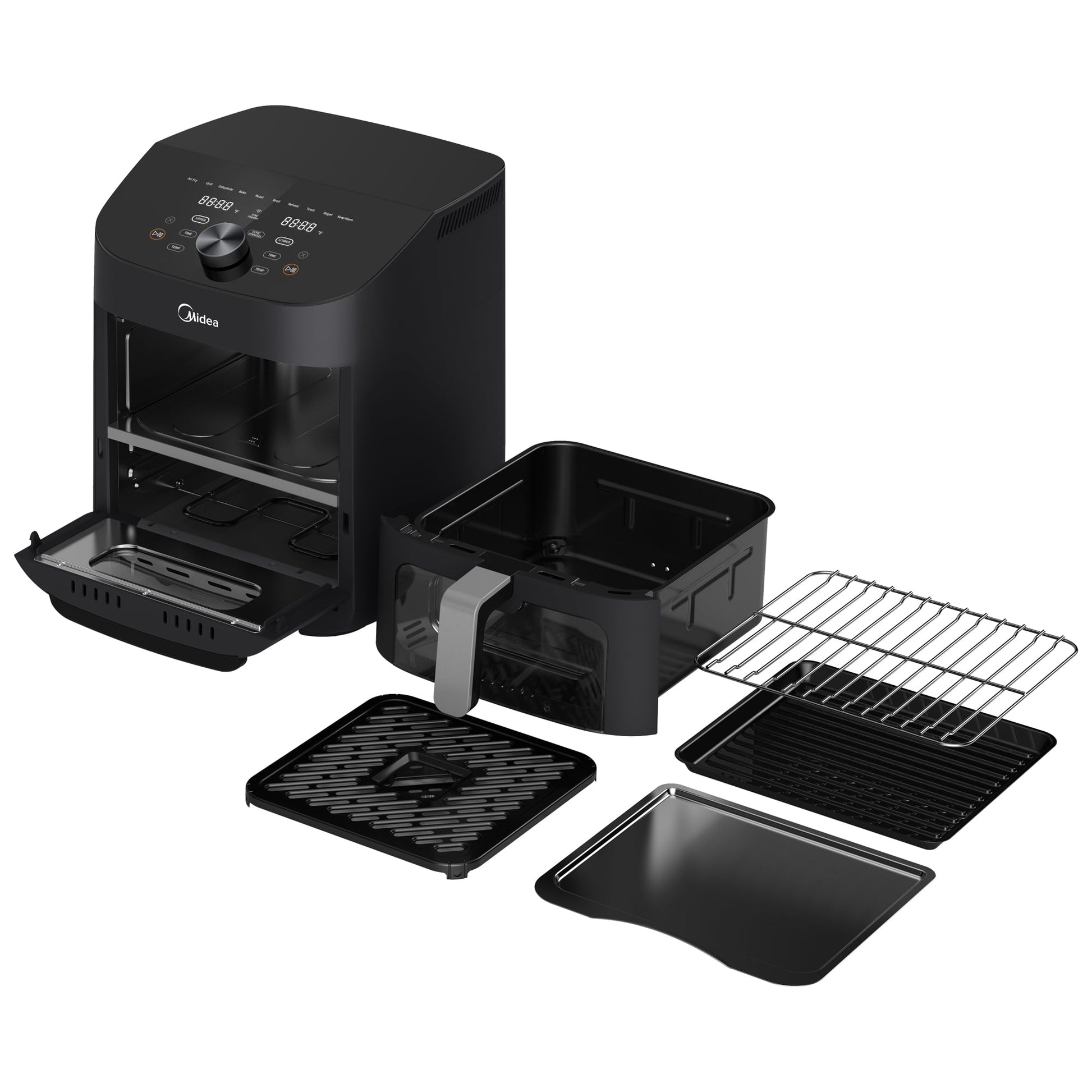 Midea 11 Quart 8-in-1 Two-Zone Air Fryer Oven with Sync Finish Cooking
