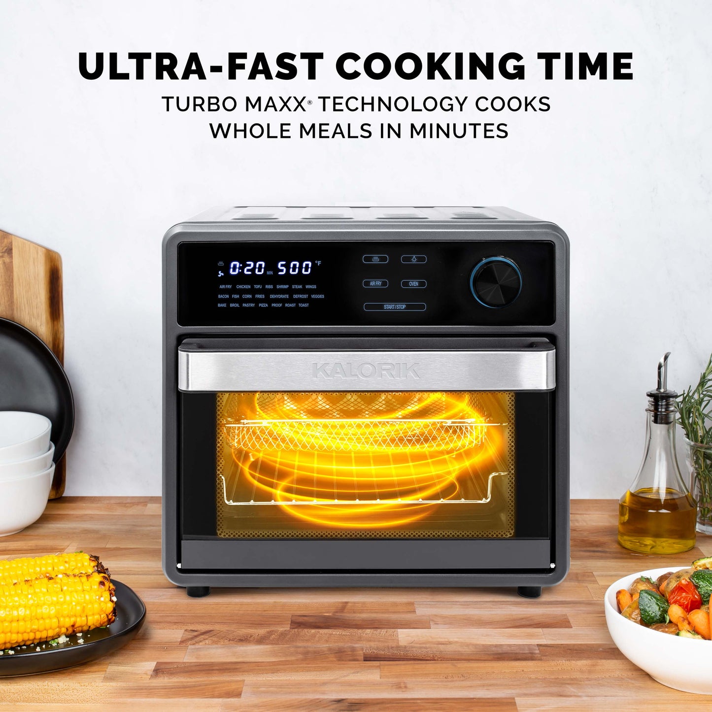 Kalorik MAXX® 16-Qt Touch Air Fryer Oven - Black (AFO 47804 BK)