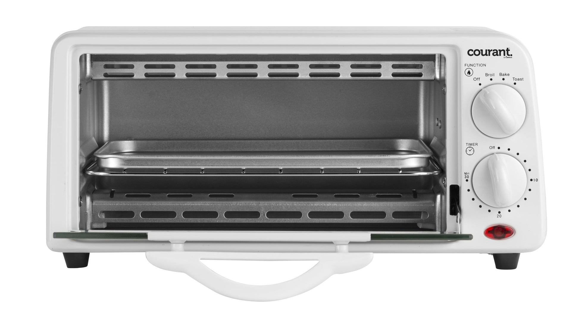 COURANT COMPACT TOASTER OVEN 650W, WHITE