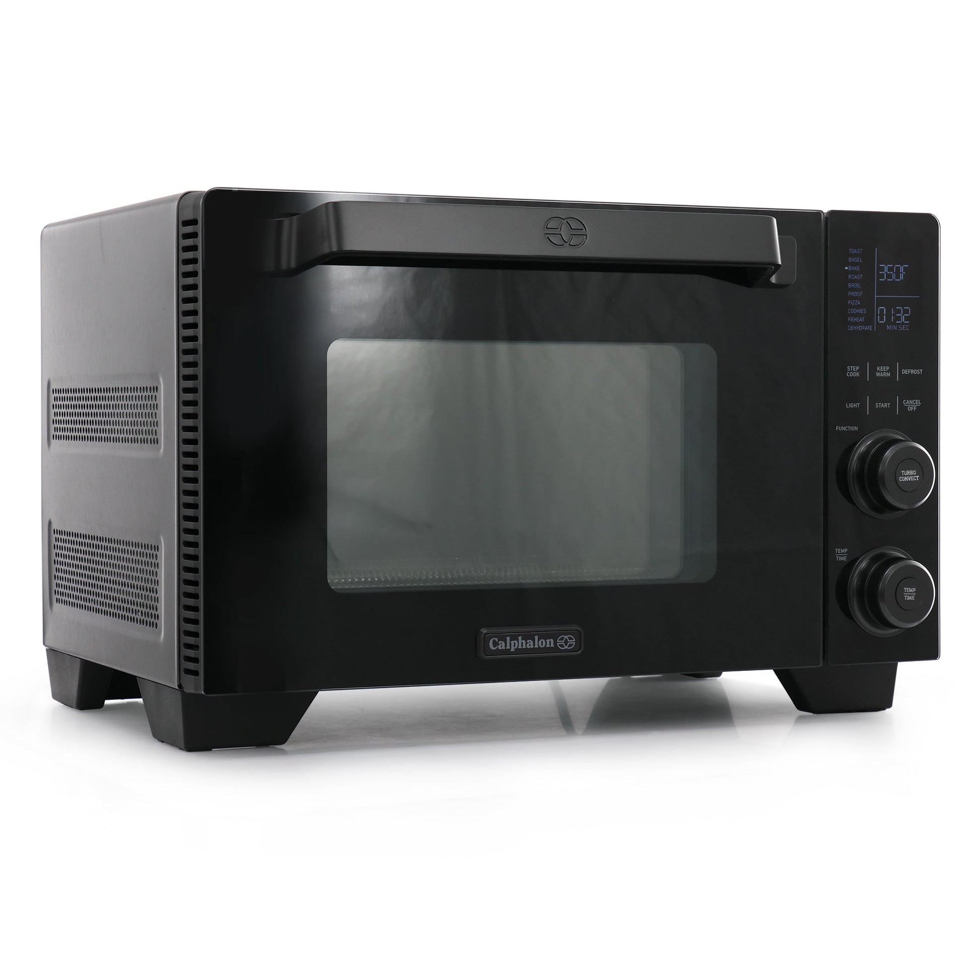 Calphalon Cool Touch 0.4 Cu Ft Quartz Heating Countertop Oven in Black