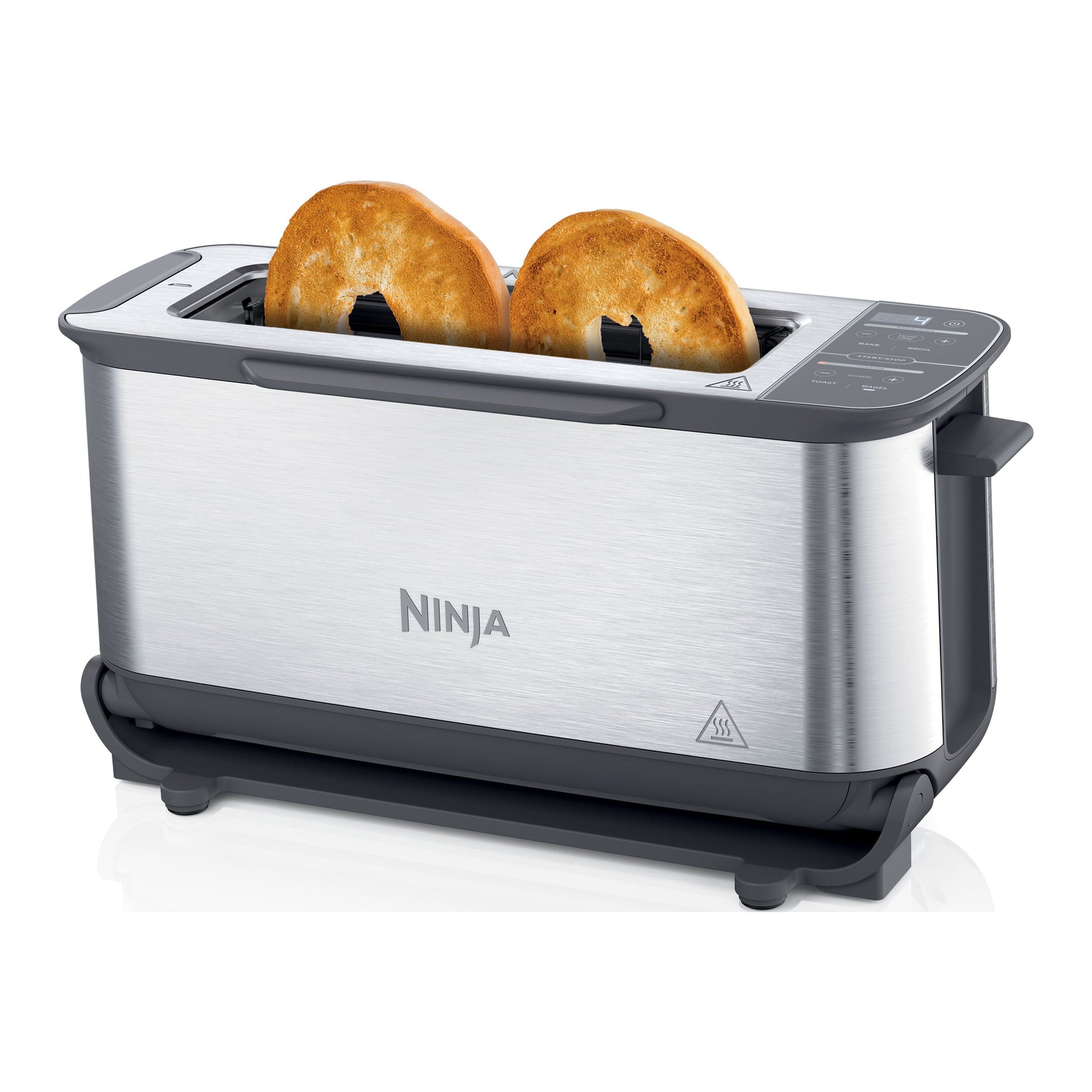 Ninja® Foodi™ 2-in-1 Flip Toaster, 2-Slice Toaster, Compact Toaster Oven, Snack Maker, 1500 Watts, ST100