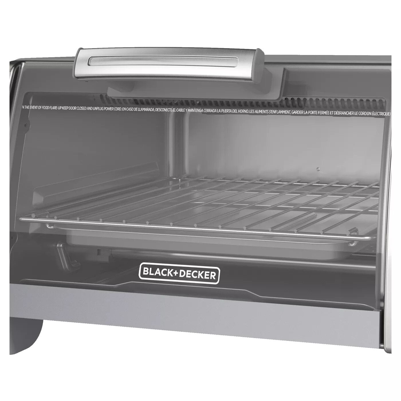 Open Box BLACK+DECKER 4 Slice Toaster Oven Stainless Steel TO1700SG - New (tt)