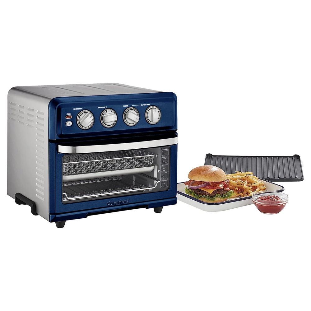 Cuisinart TOA-70NV AirFryer Toaster Oven with Grill, Navy Blue Bundle with 1 YR CPS Enhanced Protection Pack