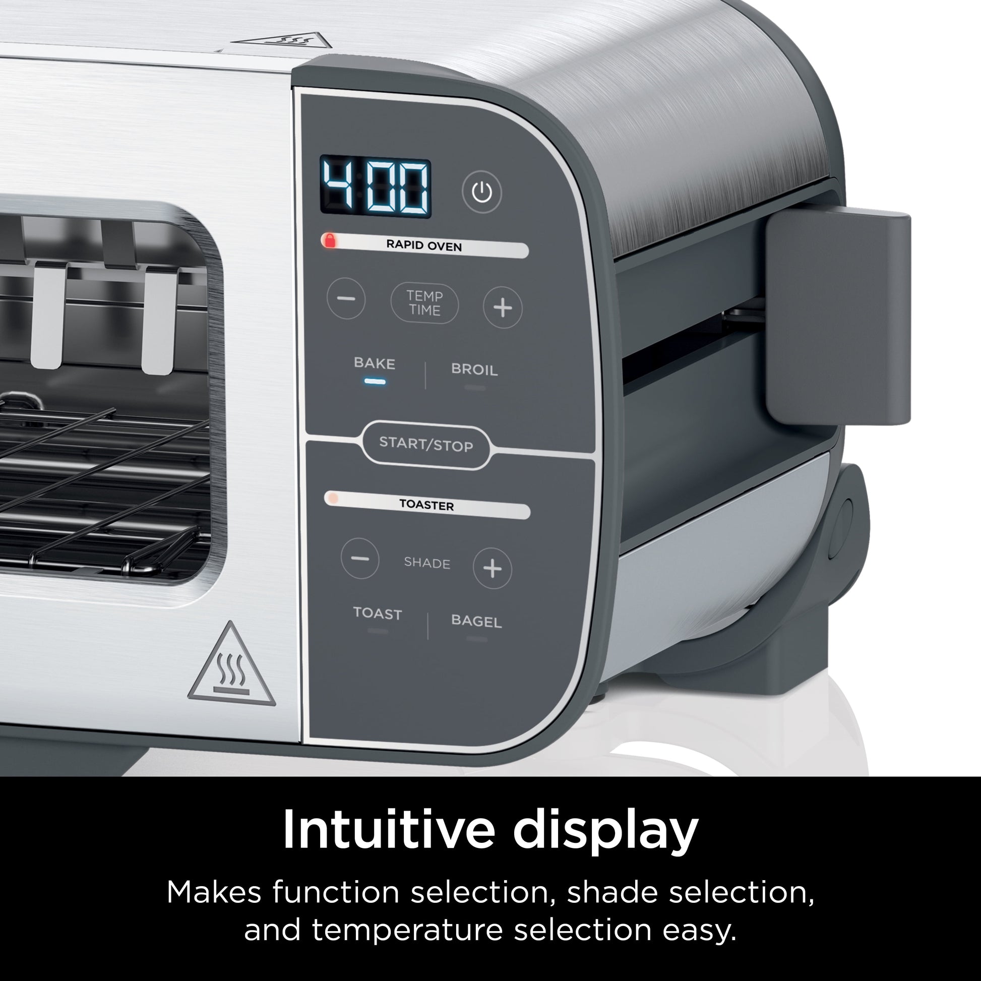 Ninja® Foodi™ 2-in-1 Flip Toaster, 2-Slice Toaster, Compact Toaster Oven, Snack Maker, 1500 Watts, ST100