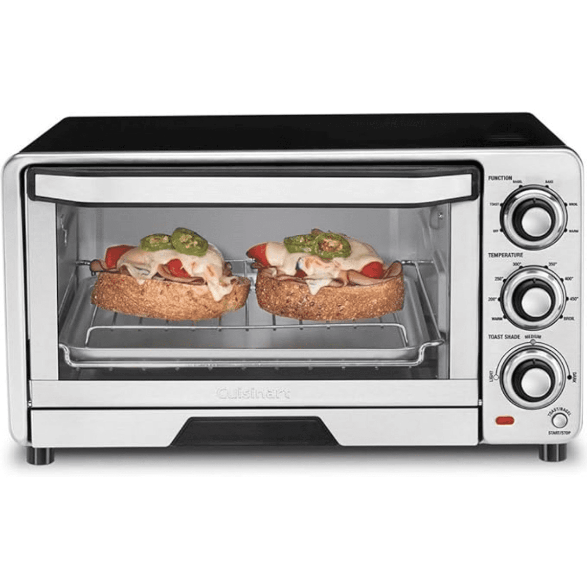 TOB-40N Custom Classic Toaster Oven Broiler, Brushed Stainless and Black