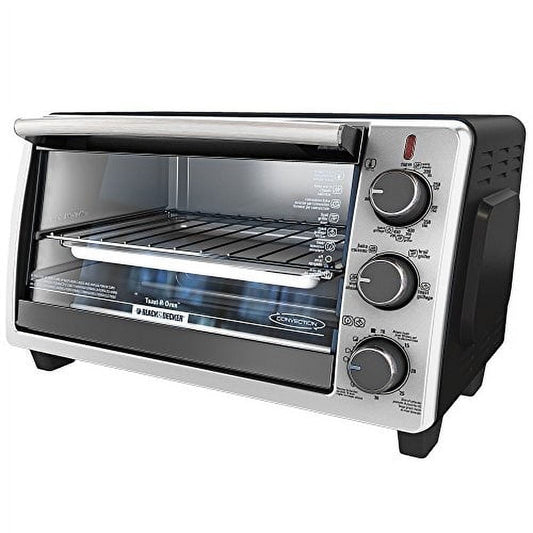 BLACK+DECKER 6-Slice Toaster Oven, Black, TO1950SBD