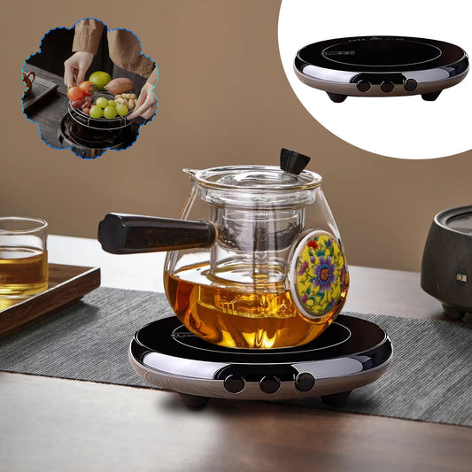 DELESYS Thin Electric Oven Electric Oven Tea Oven with Grill Net Can Bake Food, Electric Pottery Stove*1+Grill Net *1