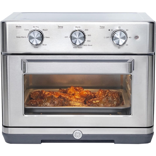 GE® Mechanical Air Fry 7-in-1 Toaster Oven - Model G9OAABSSPSS and Stainless Steel Color