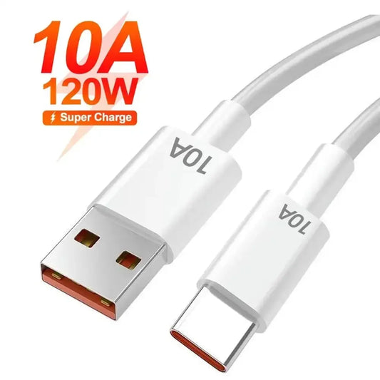 10A Mobile Data Cable 120W Super Fast Charging Type-C Durable Wire