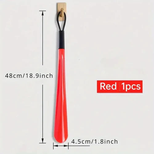 1pc Extra long flexible plastic shoe horns do not require bending
