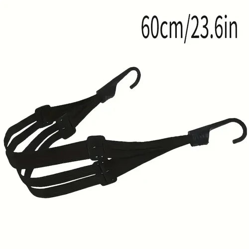 1Pc Motorcycle Elastic Suitcase with Safety Hook-Versatile Helmet Mesh