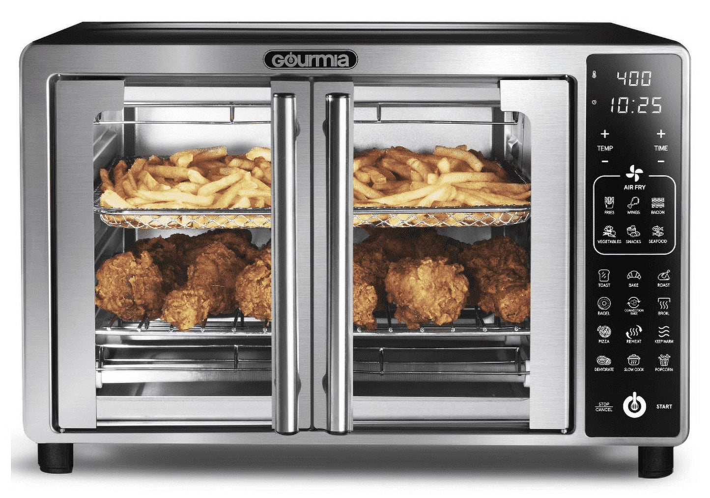 Gourmia Digital Air Fryer Toaster Oven with Single-Pull French Doors, GTF7465