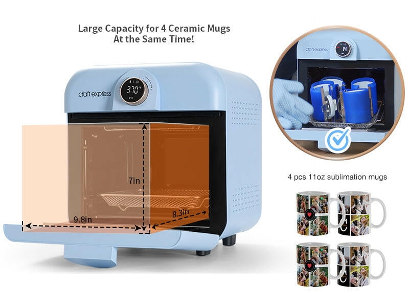 Craft Express Elite Pacific Blue 12L Sublimation Oven