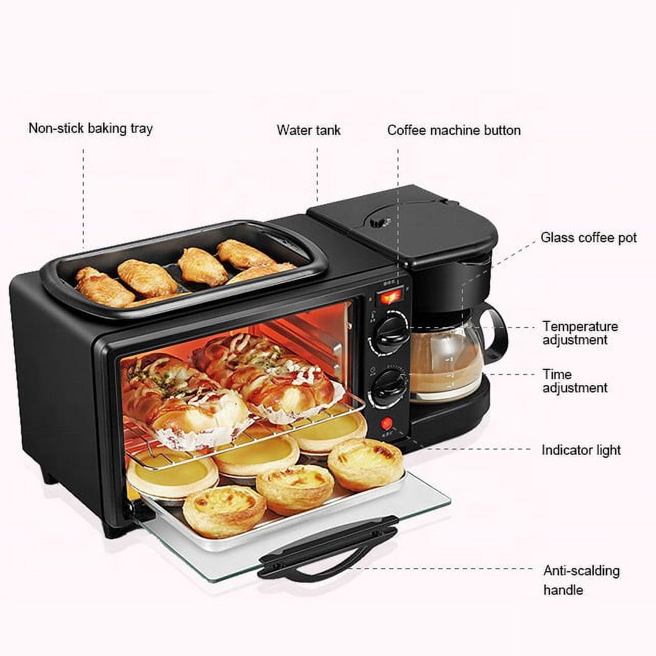 Mia 9 L Black Toaster Oven