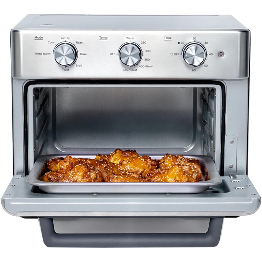 GE® Mechanical Air Fry 7-in-1 Toaster Oven - Model G9OAABSSPSS and Stainless Steel Color