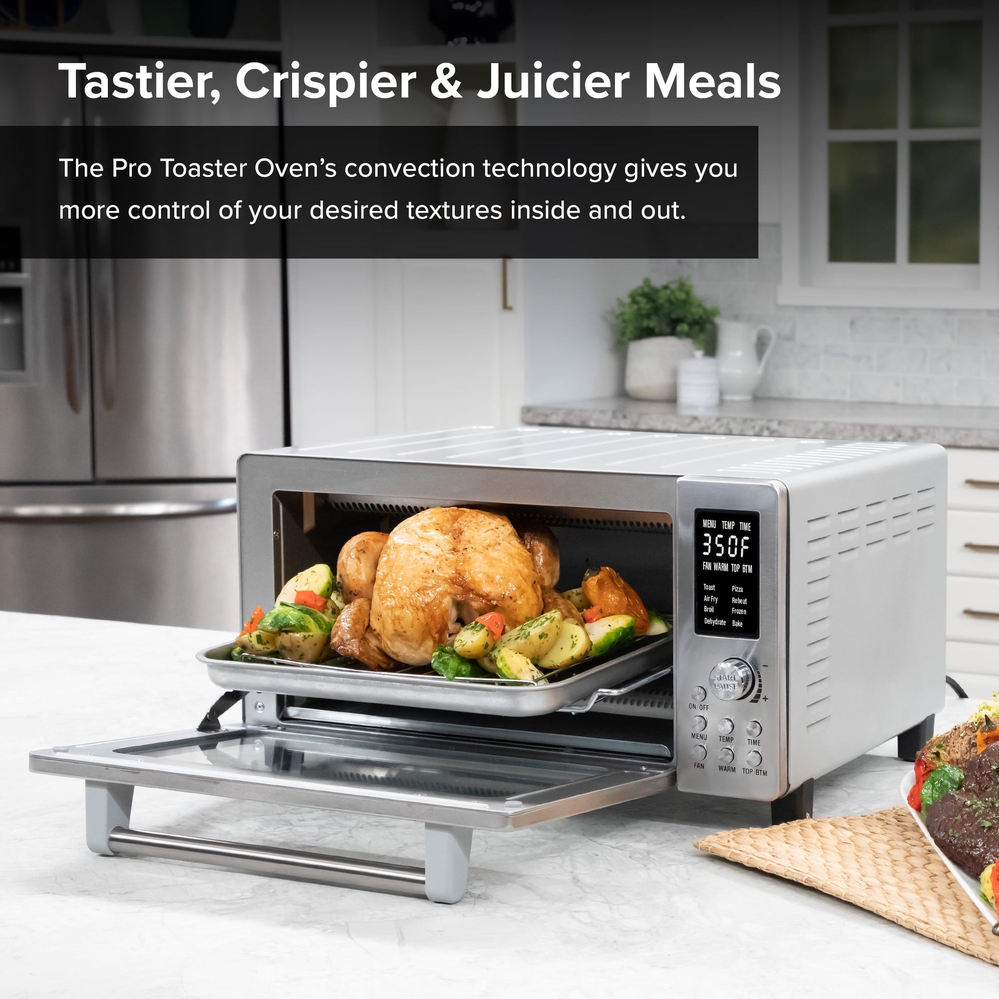 Nuwave Pro Toaster Oven & Air Fryer, 1800W Oven & Air Fryer Combo, Convection Toaster Oven