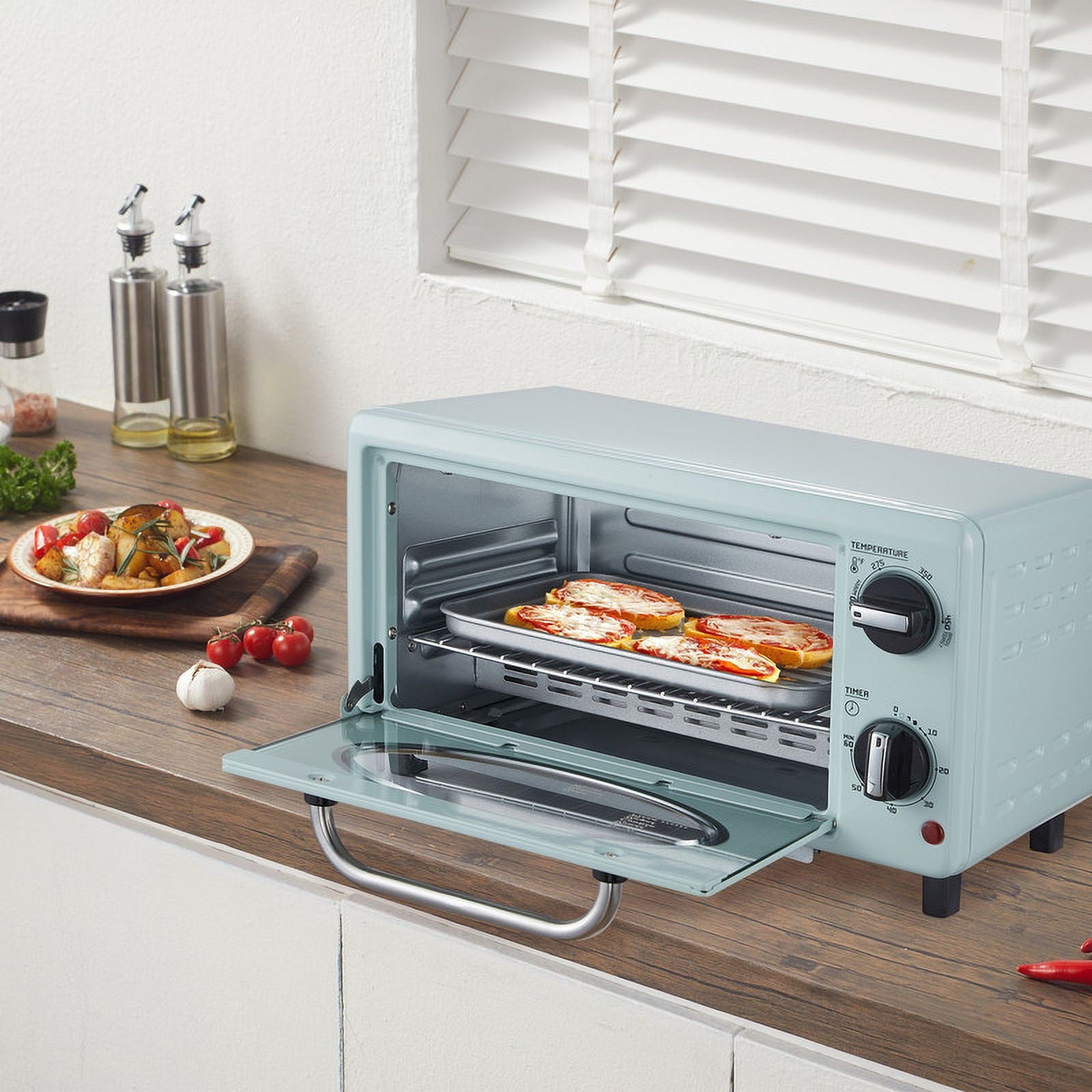Americana by Elite ETO517 Collection Retro 2-Slice Toaster Oven