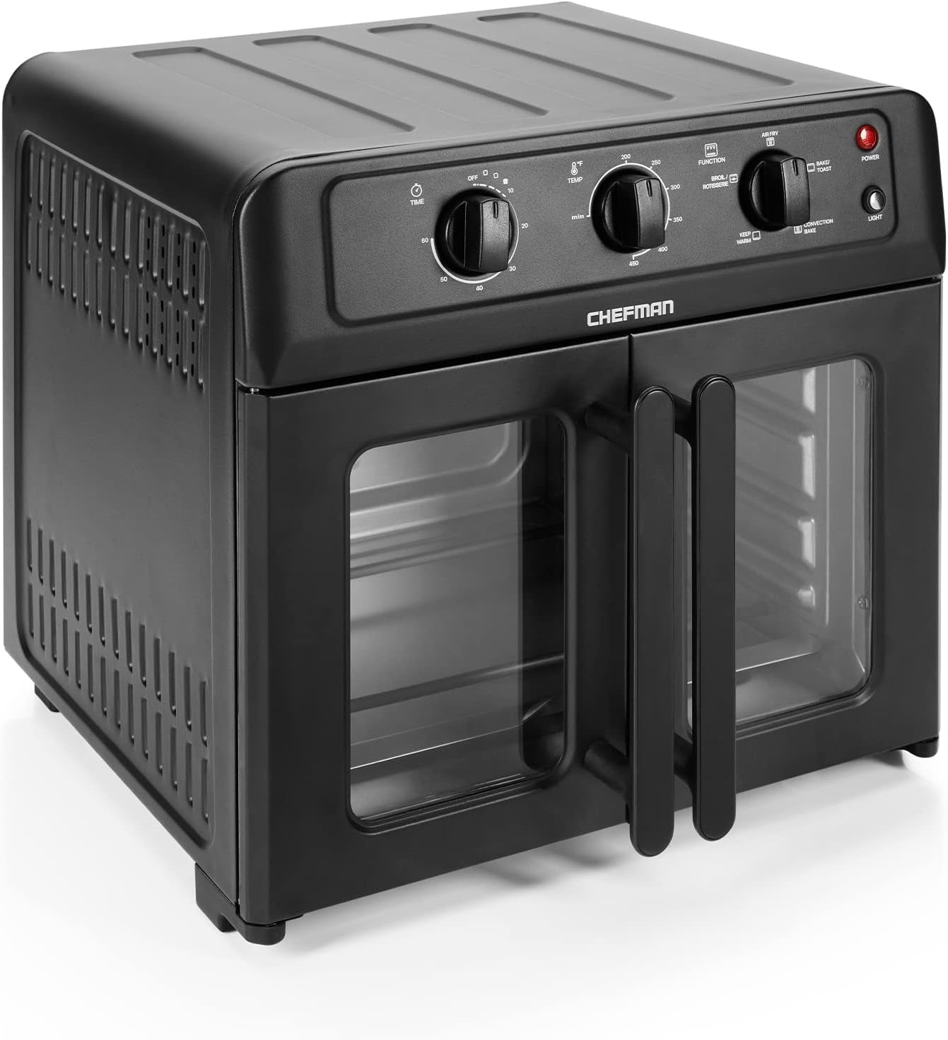 Chefman XL Air Fryer Oven w/ French Doors, 26 Qt Capacity, 5 Functions - Black