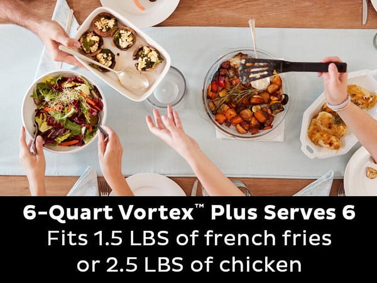 Instant Pot Vortex Plus Air Fryer with ClearCook, 6QT, Black