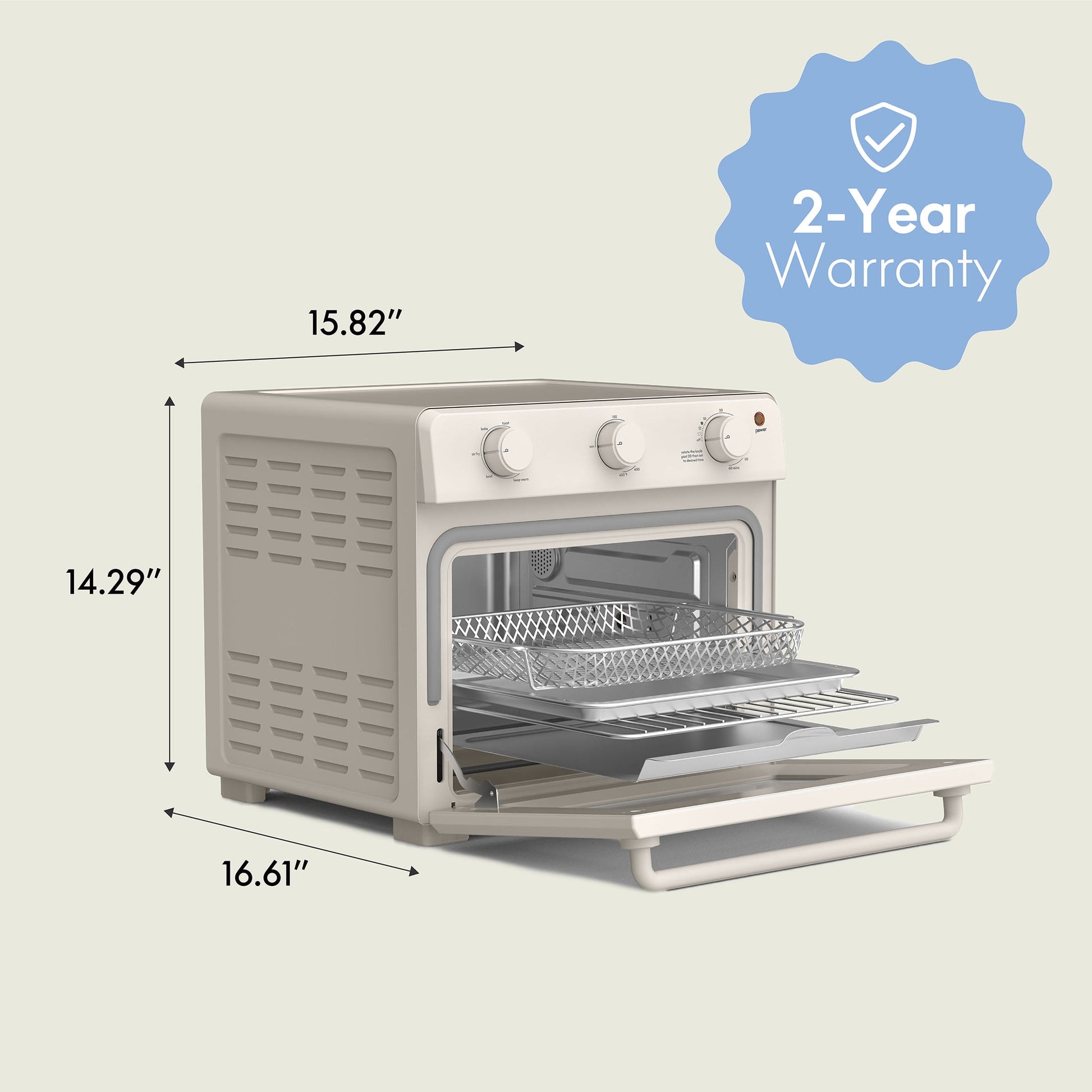 bella 6-Slice Toaster Oven, Oatmilk