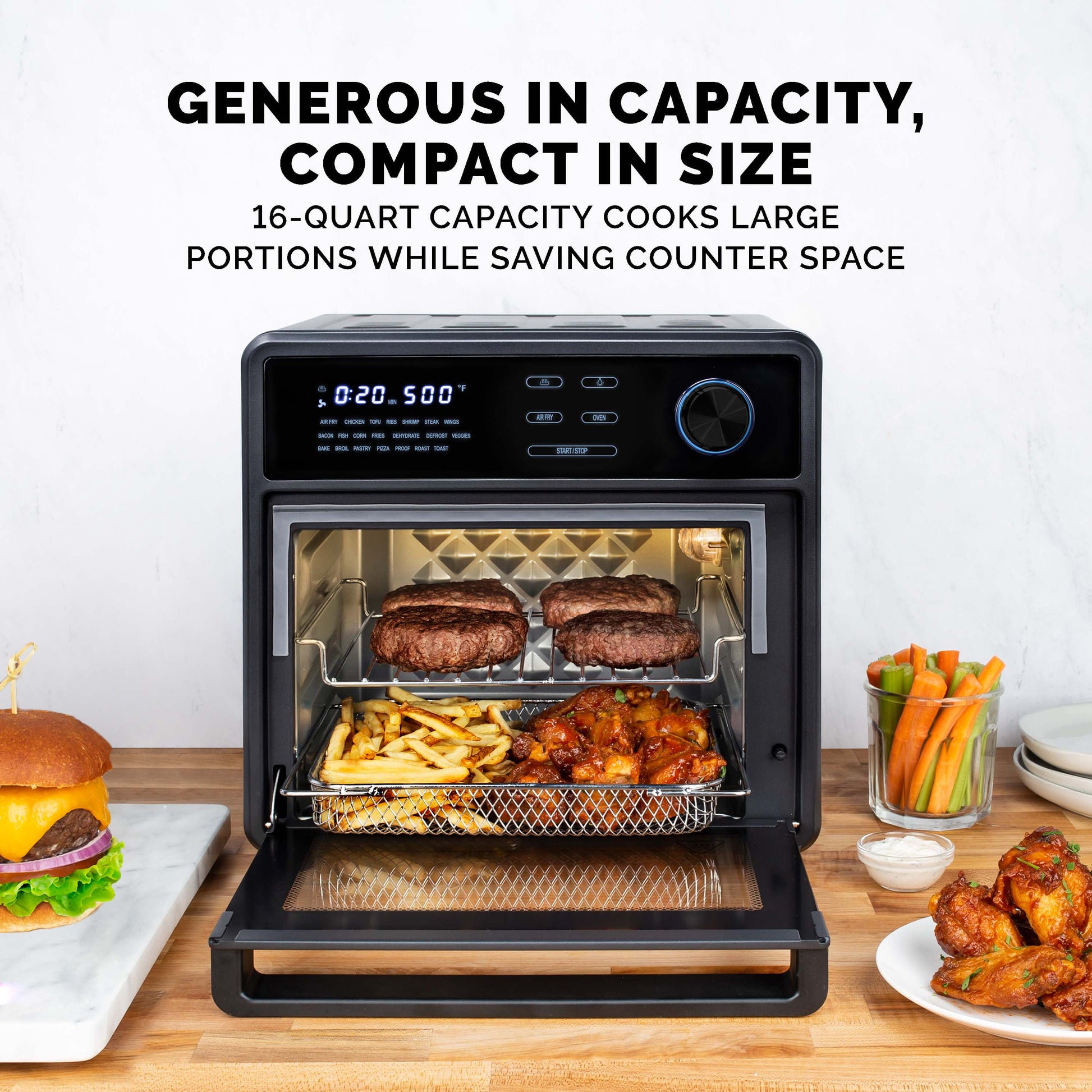 Kalorik MAXX® 16-Qt Touch Air Fryer Oven - Black (AFO 47804 BK)