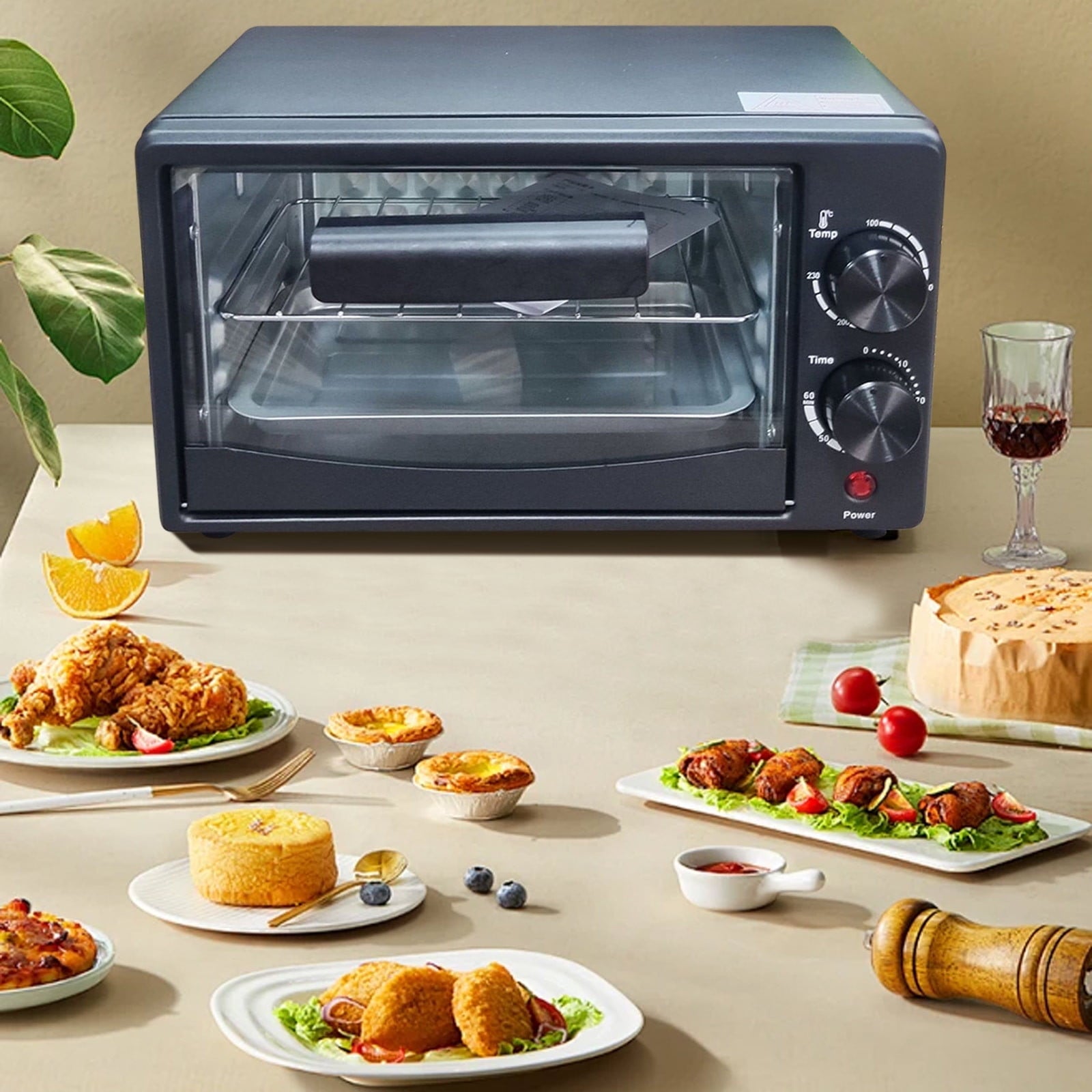 Microwave Oven Clearance! Export 13l Visual Multi-Functional Household Small Electric Oven Fryer Baking Machine Steam Oven Baking Oven, Baking Oven Pan