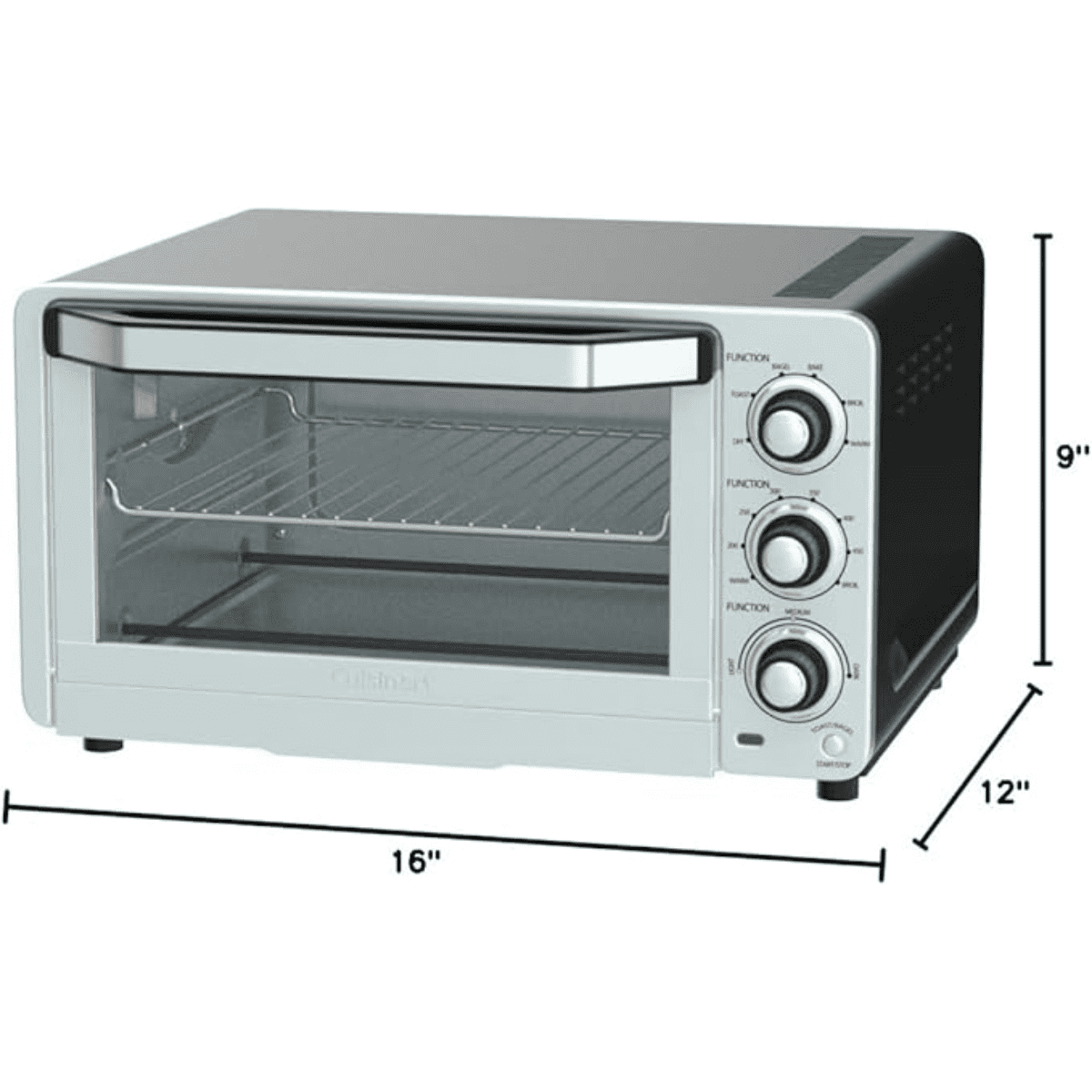 TOB-40N Custom Classic Toaster Oven Broiler, Brushed Stainless and Black